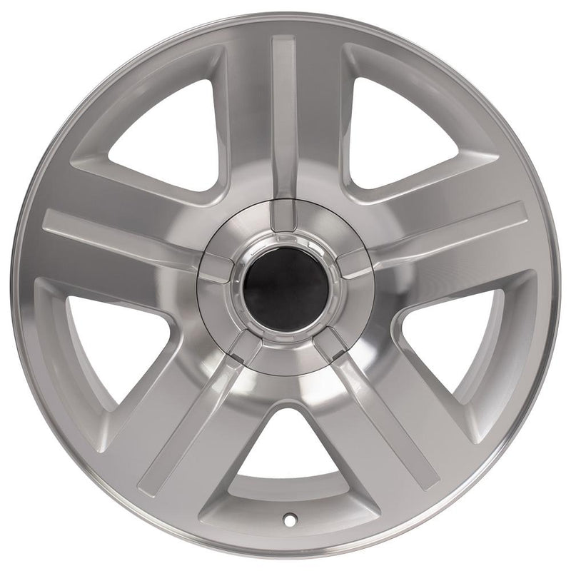 OE Wheels CV84 22x9 6x139.7 31et Gloss Silver Machined Wheel - View 2