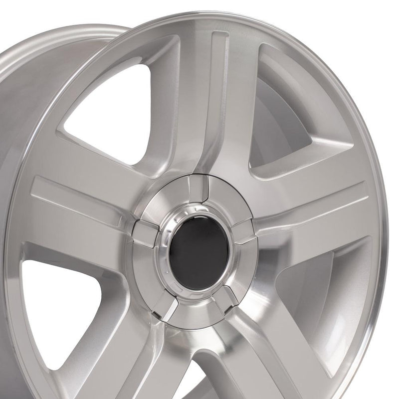OE Wheels CV84 20x8.5 6x139.7 31et Gloss Silver Machined Wheel