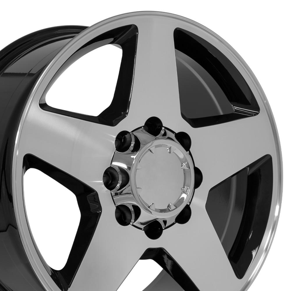 OE Wheels CV91A 20x8.5 8x165.1 12et Gloss Black Machined Wheel