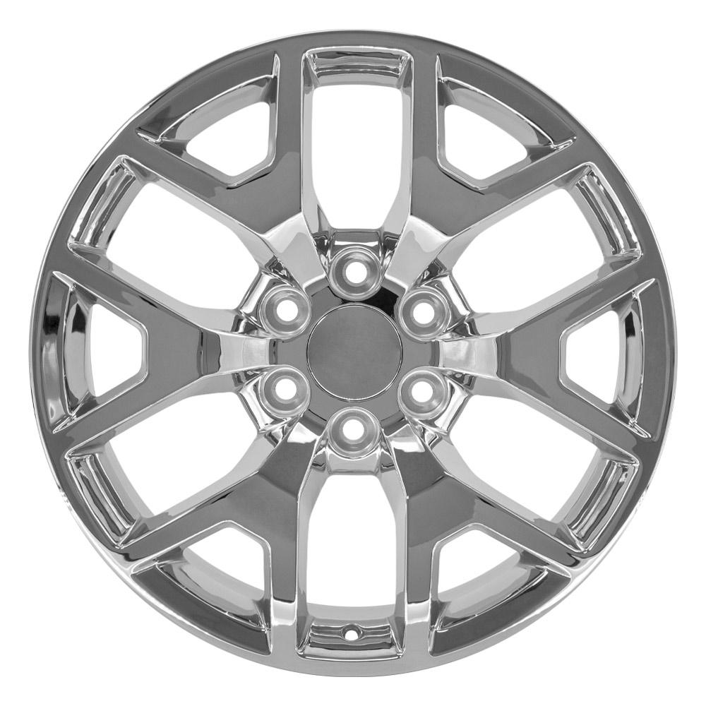 OE Wheels CV92 20x9 6x139.7 27et Chrome Wheel - View 2