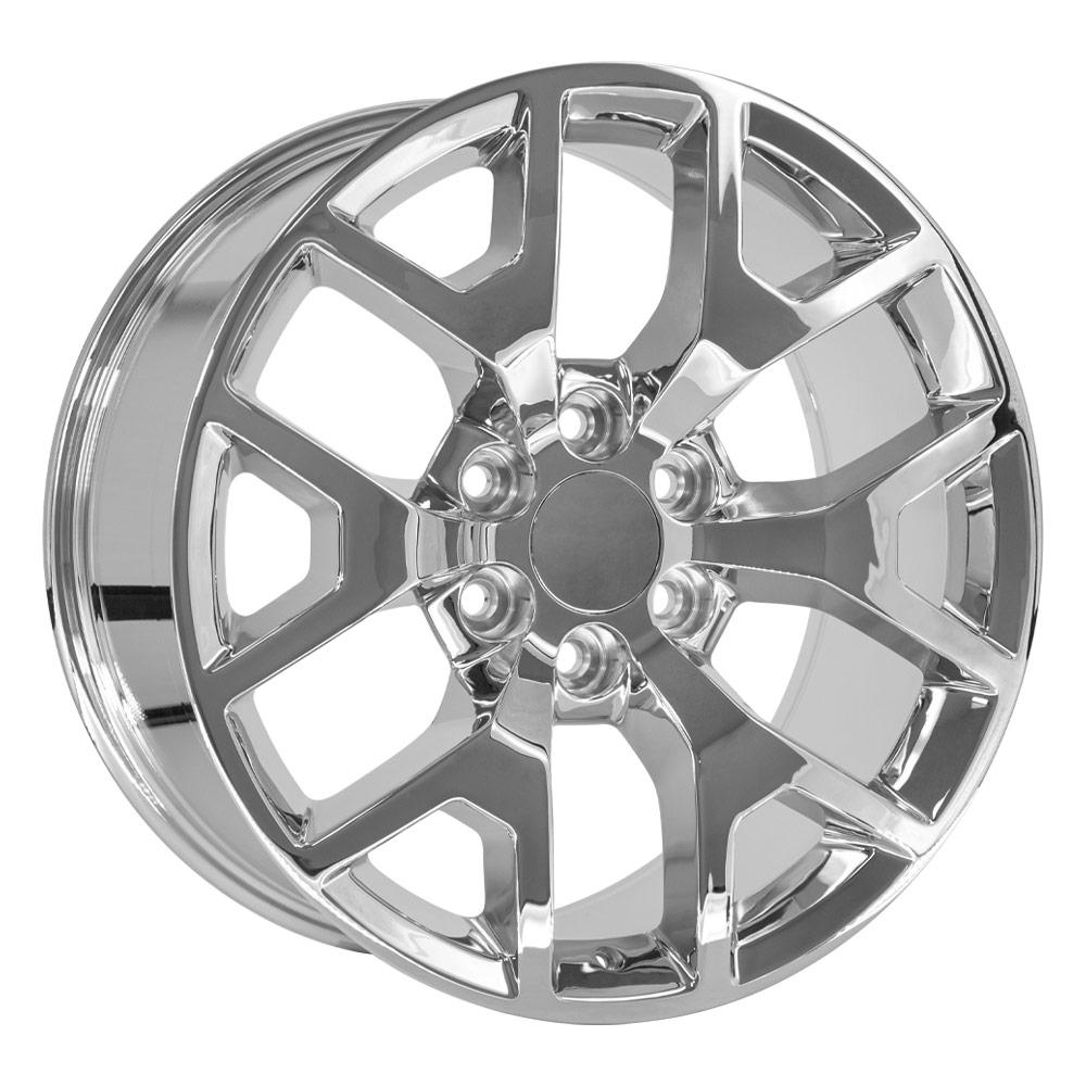 OE Wheels CV92 20x9 6x139.7 27et Chrome Wheel - View 3
