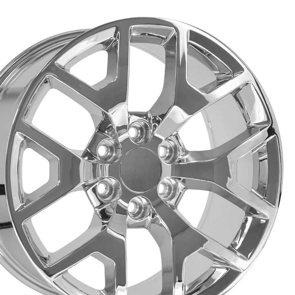 OE Wheels CV92 20x9 6x139.7 27et Chrome Wheel