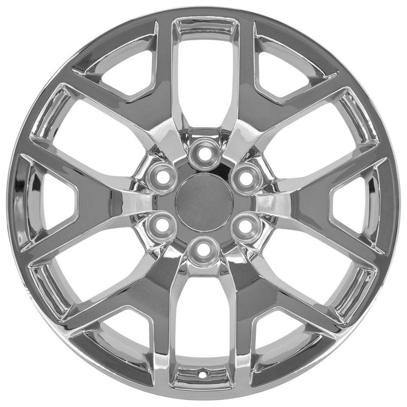 OE Wheels CV92 22x9 6x139.7 31et Chrome Wheel - View 2