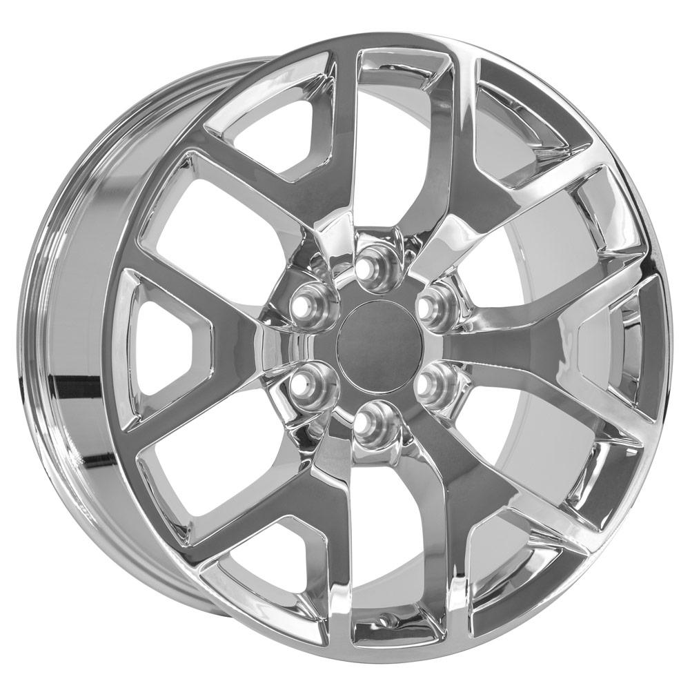 OE Wheels CV92 22x9 6x139.7 31et Chrome Wheel - View 3