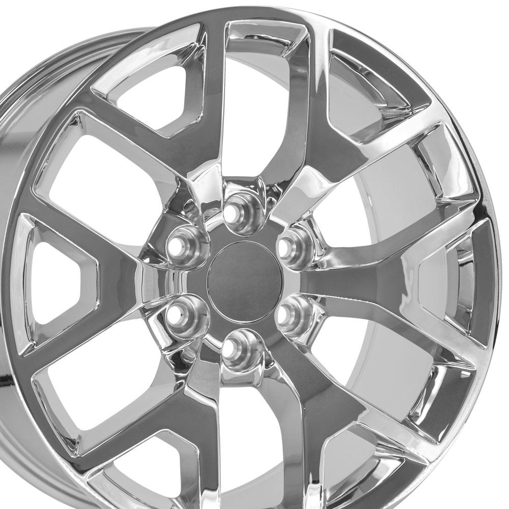 OE Wheels CV92 22x9 6x139.7 31et Chrome Wheel