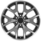 OE Wheels CV92 22x9 6x139.7 31et Gloss Black Machined Wheel - View 3