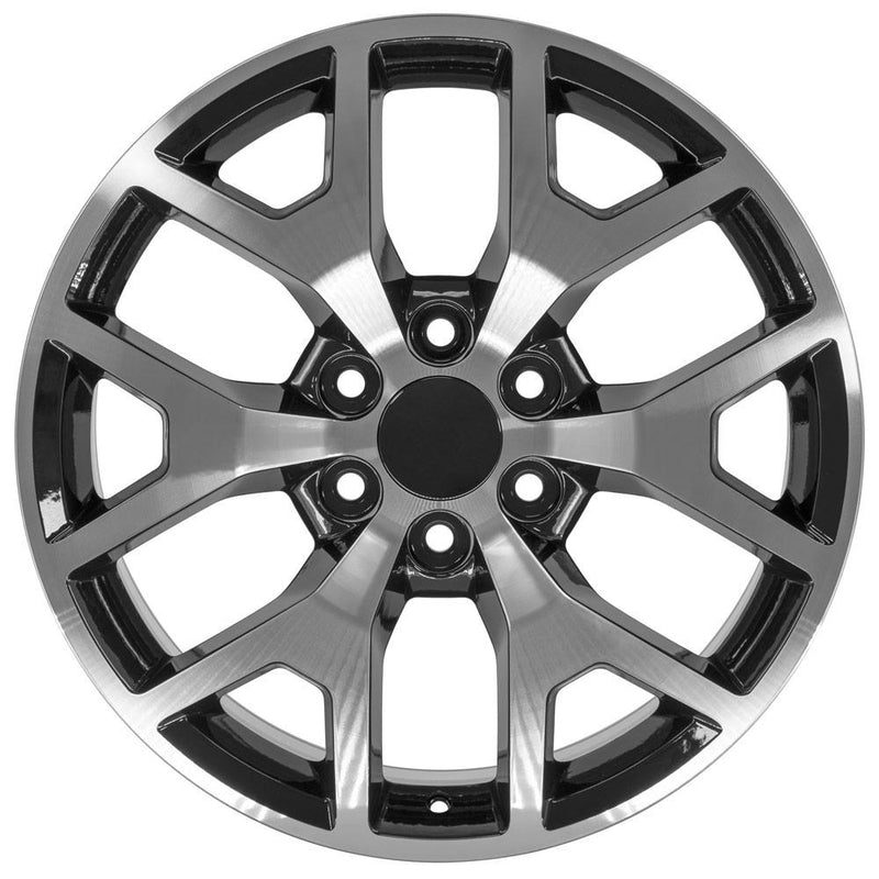 OE Wheels CV92 22x9 6x139.7 31et Gloss Black Machined Wheel - View 3