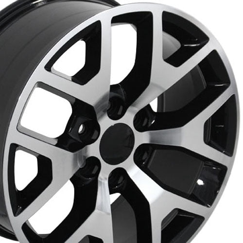 OE Wheels CV92 22x9 6x139.7 31et Gloss Black Machined Wheel - View 2