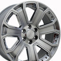 OE Wheels CV93 20x8.5 6x139.7 31et Gloss Hyper Black with Chrome Insert Wheel