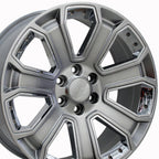 OE Wheels CV93 20x8.5 6x139.7 31et Gloss Hyper Black with Chrome Insert Wheel