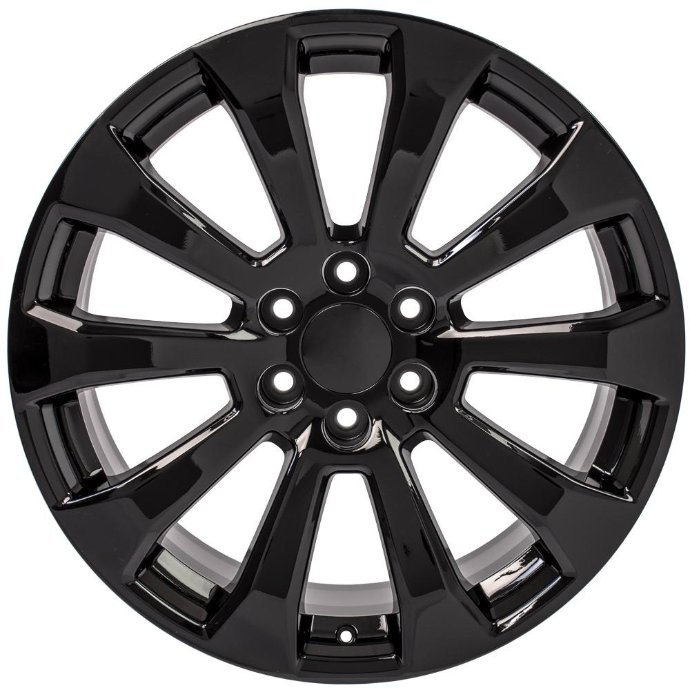 OE Wheels CV95 22x9 6x139.7 28et Gloss Black Wheel - View 2