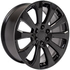 OE Wheels CV95 22x9 6x139.7 28et Gloss Black Wheel - View 3
