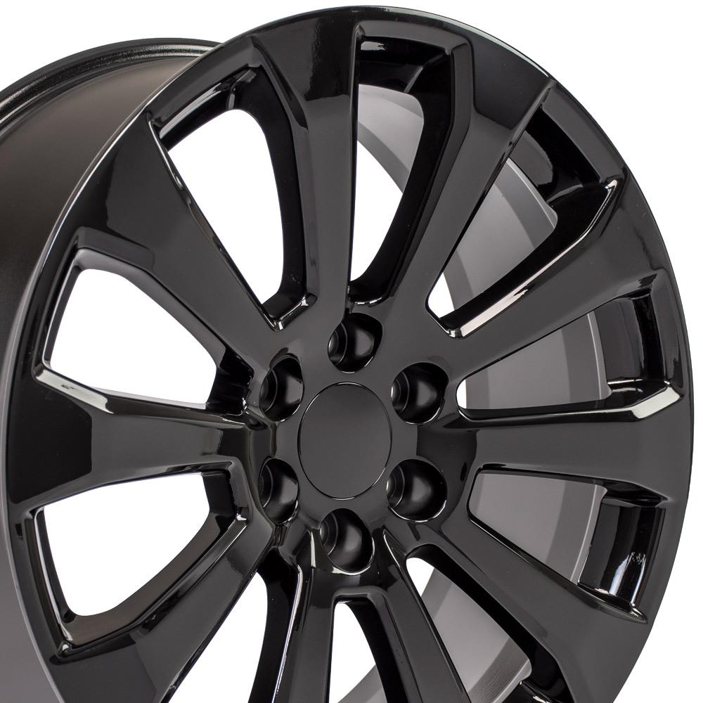 OE Wheels CV95 22x9 6x139.7 28et Gloss Black Wheel