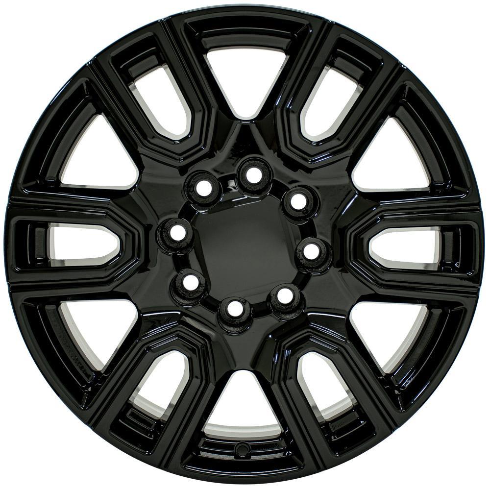 OE Wheels CV96B 20x8.5 8x180 47et Gloss Black Wheel - View 2