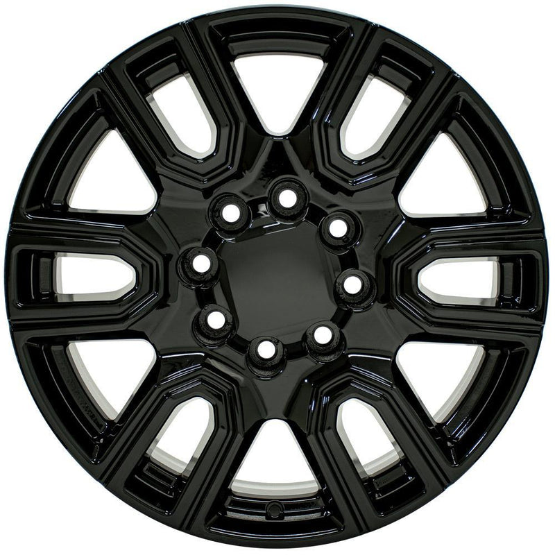 OE Wheels CV96B 20x8.5 8x180 47et Gloss Black Wheel - View 2