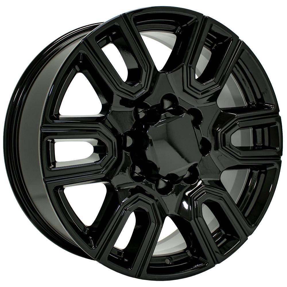 OE Wheels CV96B 20x8.5 8x180 47et Gloss Black Wheel - View 3