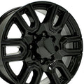 OE Wheels CV96B 20x8.5 8x180 47et Gloss Black Wheel