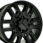 OE Wheels CV96B 20x8.5 8x180 47et Gloss Black Wheel