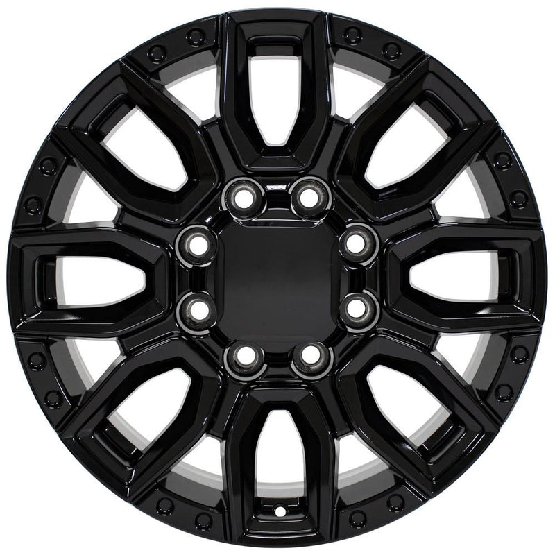 OE Wheels CV97A 20x8.5 8x165.1 12et Gloss Black Wheel - View 2
