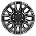 OE Wheels CV97A 20x8.5 8x165.1 12et Gloss Black with Milled Edge with Tinted Clear Wheel - View 2