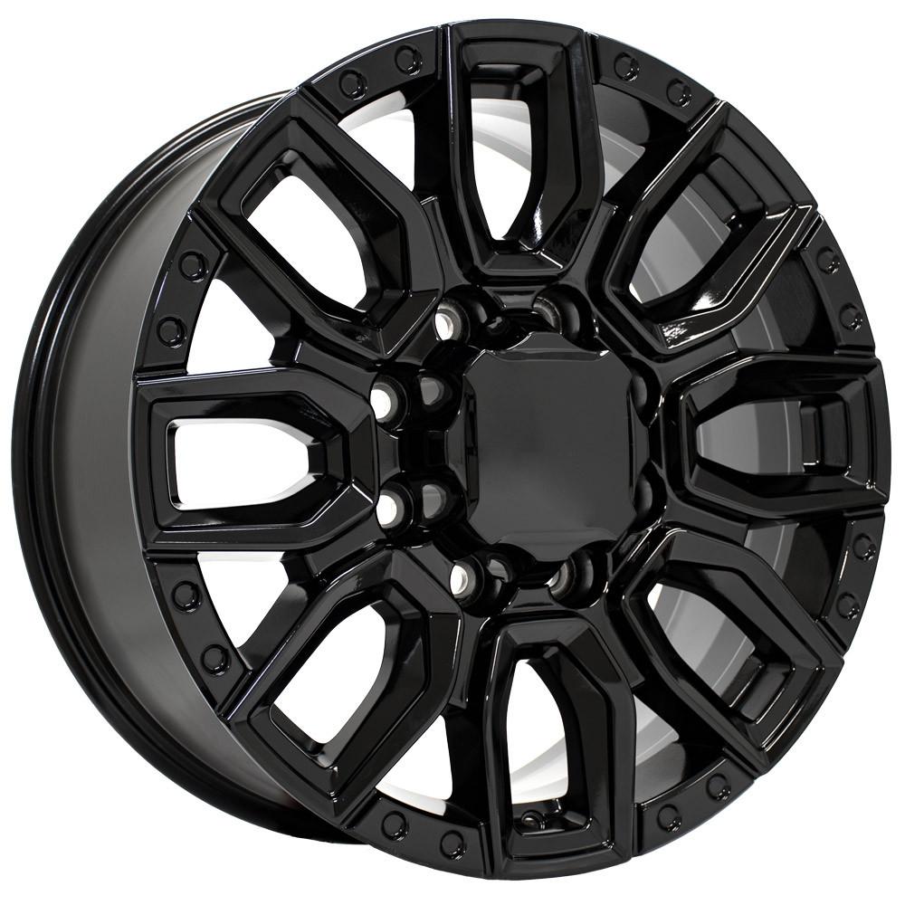 OE Wheels CV97B 20x8.5 8x180 47et Gloss Black Wheel - View 3