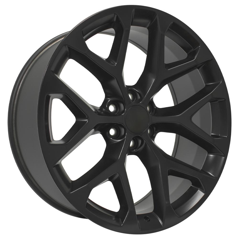 OE Wheels CV98B 24x10 6x139.7 24et Satin Black Wheel - View 3