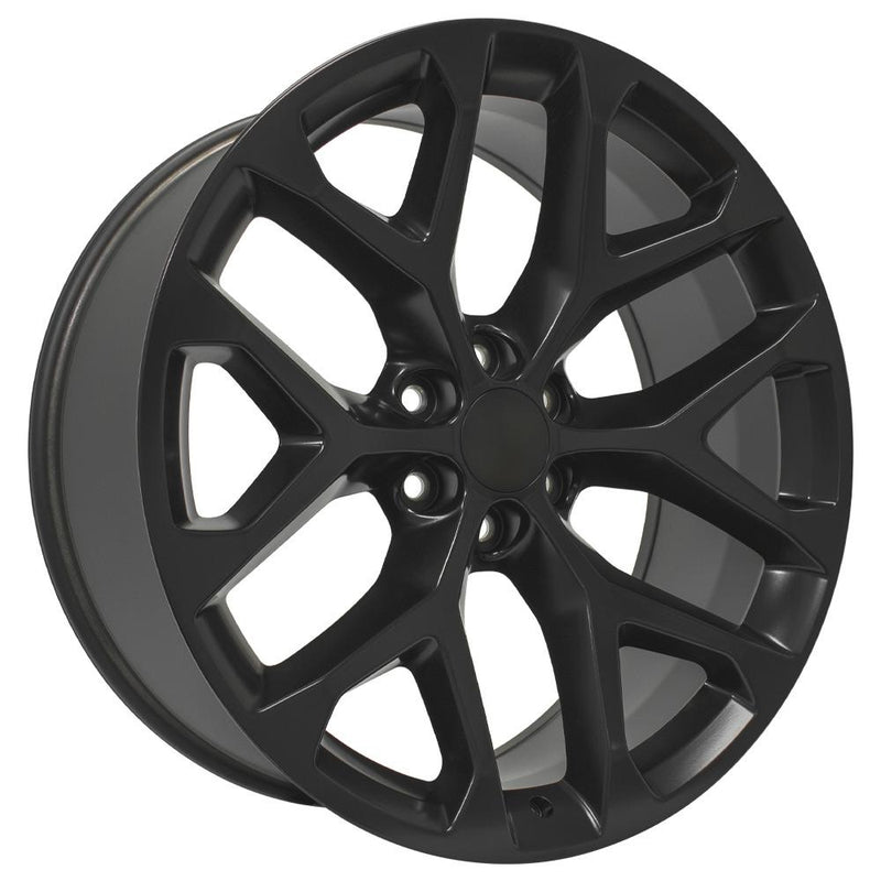 OE Wheels CV98B 24x10 6x139.7 24et Satin Black Wheel - View 3