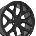 OE Wheels CV98B 24x10 6x139.7 24et Satin Black Wheel