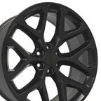 OE Wheels CV98B 24x10 6x139.7 24et Satin Black Wheel