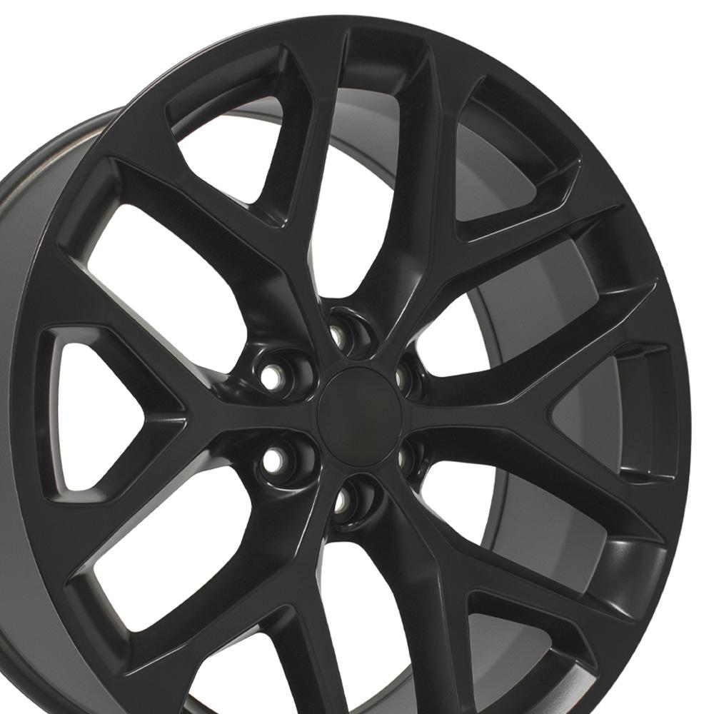 OE Wheels CV98B 24x10 6x139.7 24et Satin Black Wheel