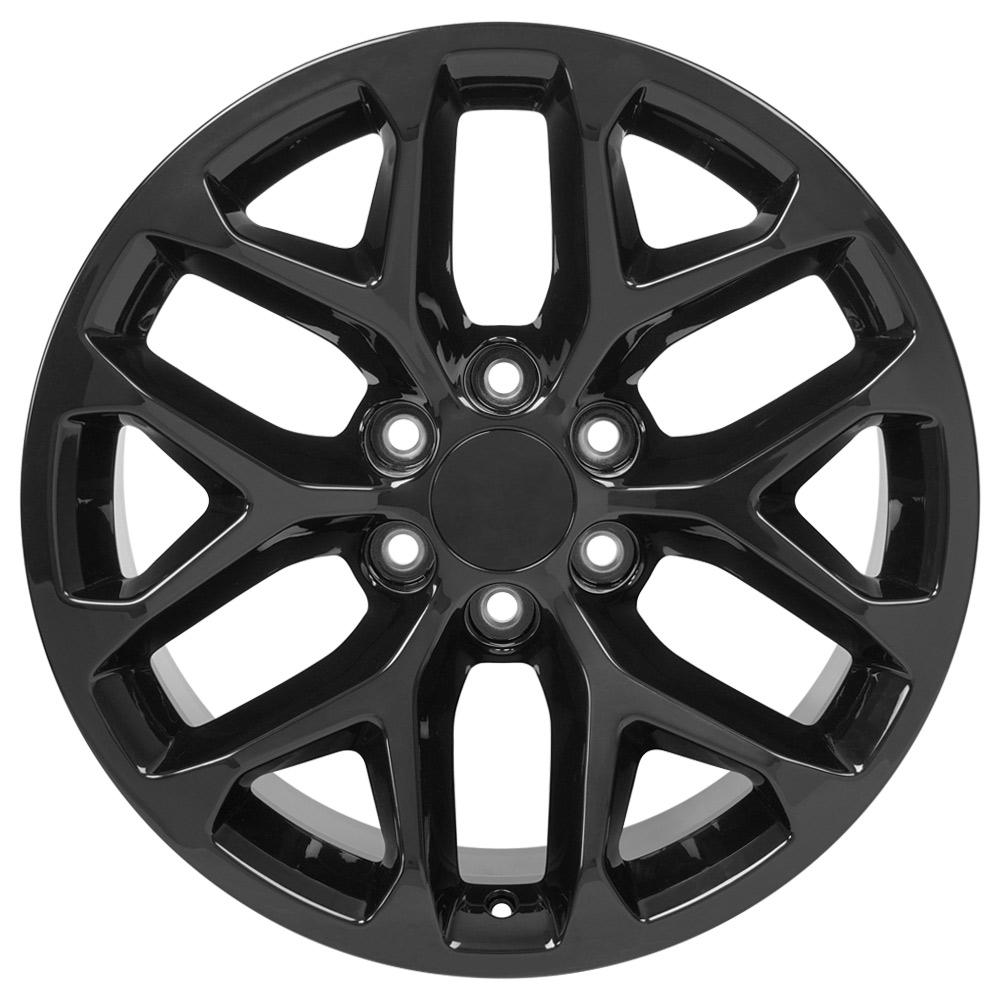 OE Wheels CV98B 20x9 6x139.7 24et Gloss Black Wheel - View 2