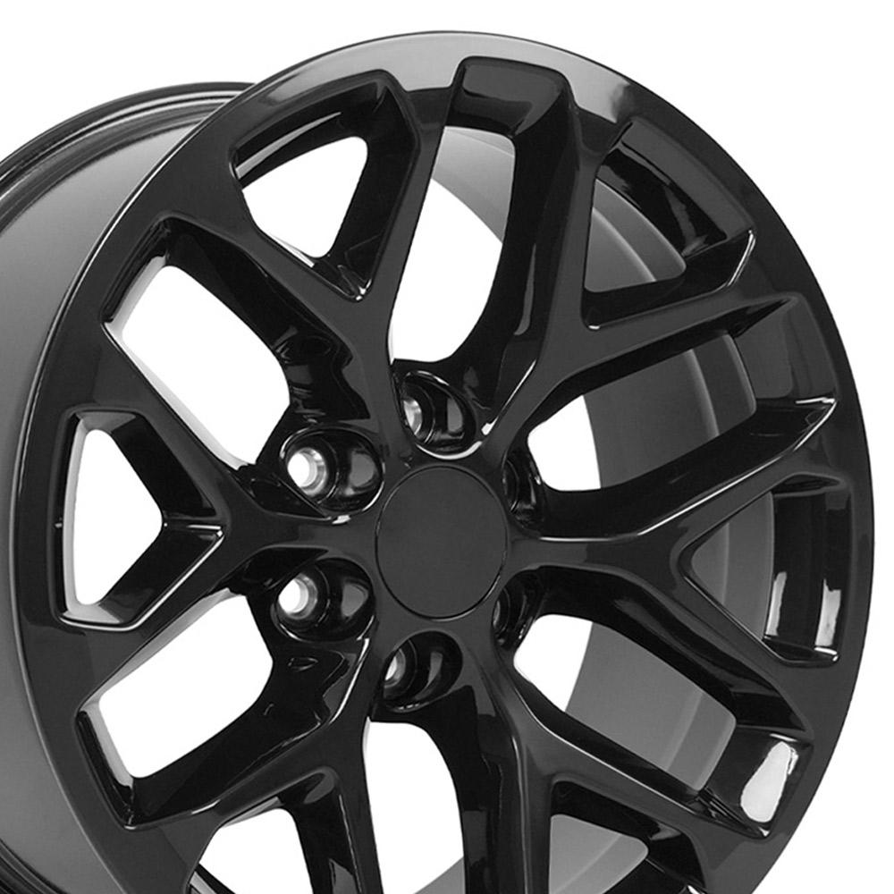 OE Wheels CV98B 20x9 6x139.7 24et Gloss Black Wheel