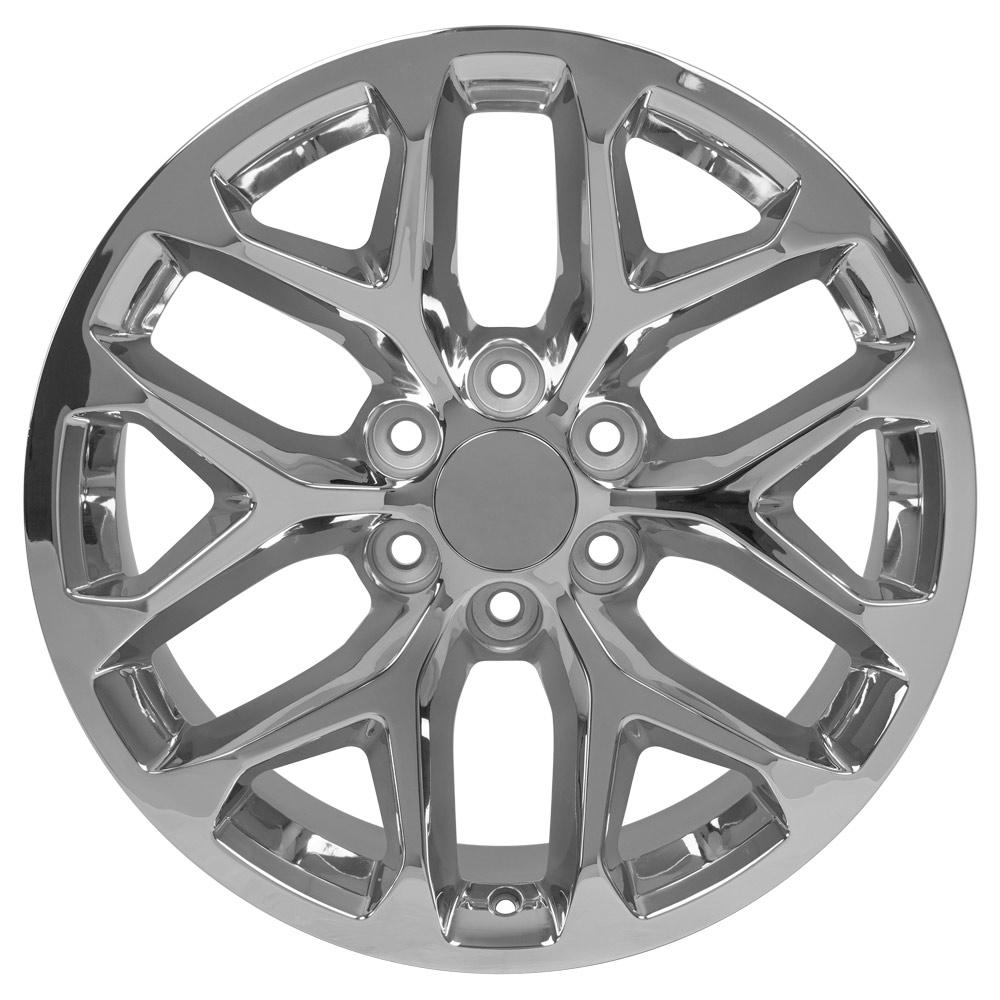OE Wheels CV98B 20x9 6x139.7 24et Chrome Wheel - View 2