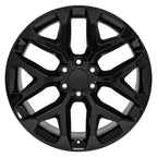 OE Wheels CV98B 22x9 6x139.7 24et Gloss Black Wheel - View 2