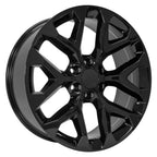 OE Wheels CV98B 22x9 6x139.7 24et Gloss Black Wheel - View 3