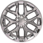 OE Wheels CV98B 22x9 6x139.7 24et Chrome Wheel - View 2