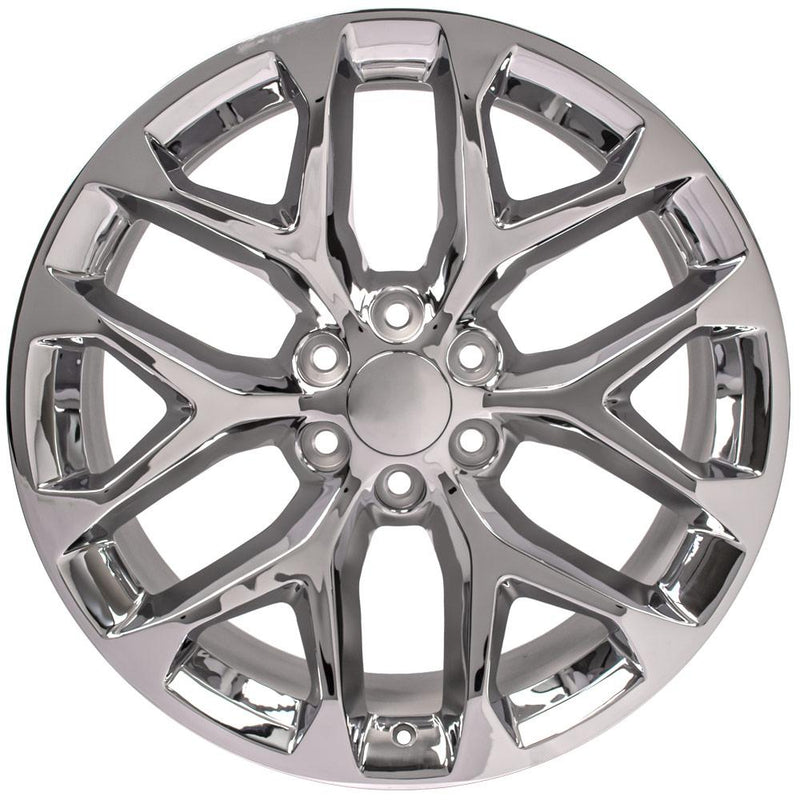 OE Wheels CV98B 22x9 6x139.7 24et Chrome Wheel - View 2