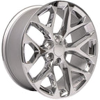 OE Wheels CV98B 22x9 6x139.7 24et Chrome Wheel - View 3