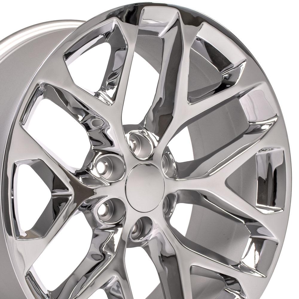 OE Wheels CV98B 22x9 6x139.7 24et Chrome Wheel