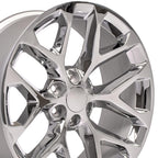 OE Wheels CV98B 22x9 6x139.7 24et Chrome Wheel