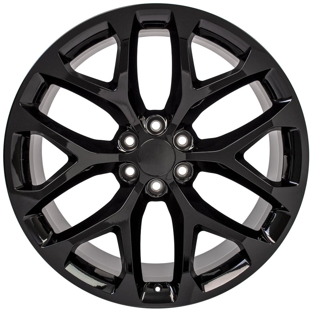 OE Wheels CV98B 24x10 6x139.7 24et Gloss Black Wheel - View 2