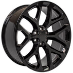 OE Wheels CV98B 24x10 6x139.7 24et Gloss Black Wheel - View 3