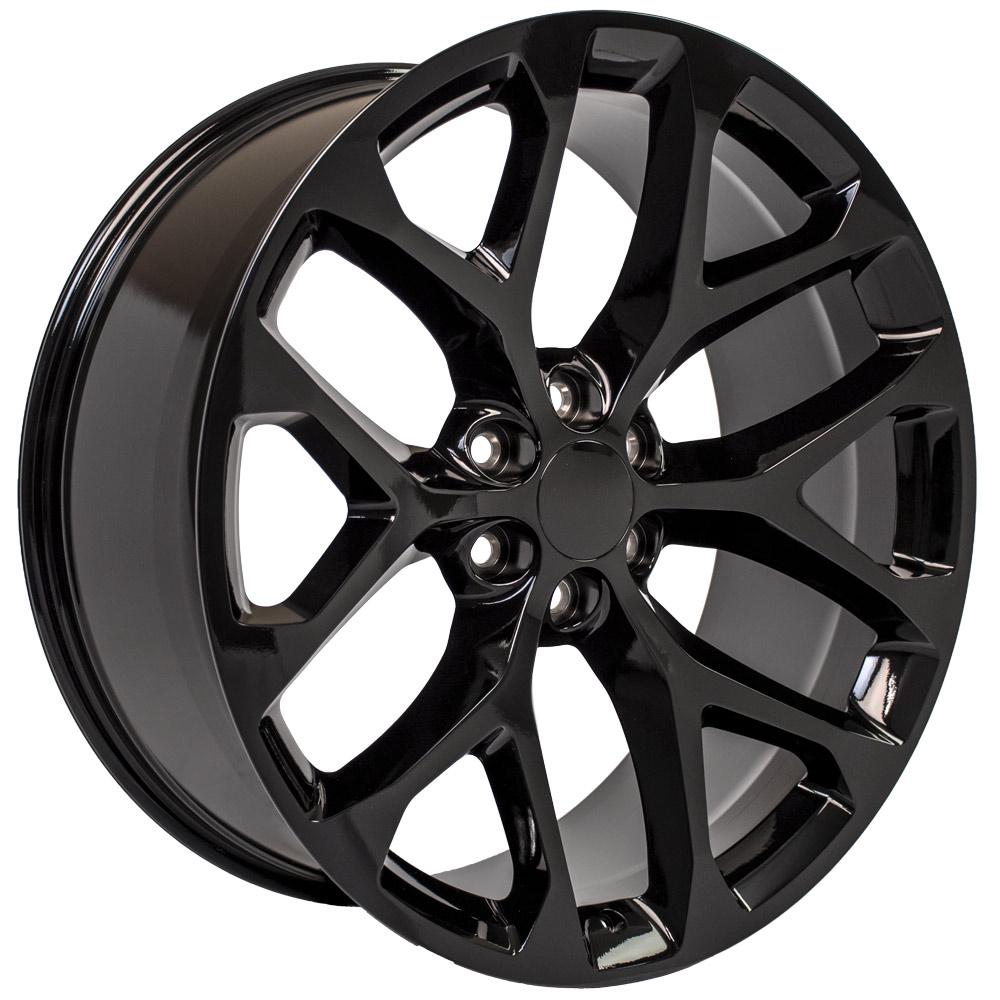 OE Wheels CV98B 24x10 6x139.7 24et Gloss Black Wheel - View 3