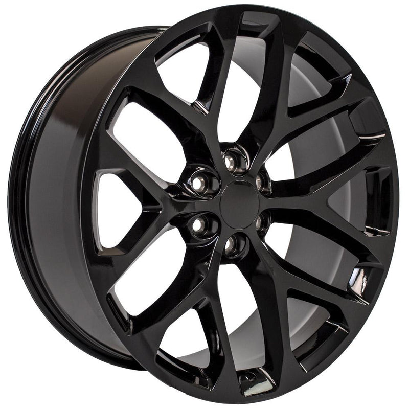 OE Wheels CV98B 24x10 6x139.7 24et Gloss Black Wheel - View 3