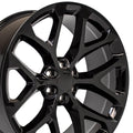 OE Wheels CV98B 24x10 6x139.7 24et Gloss Black Wheel