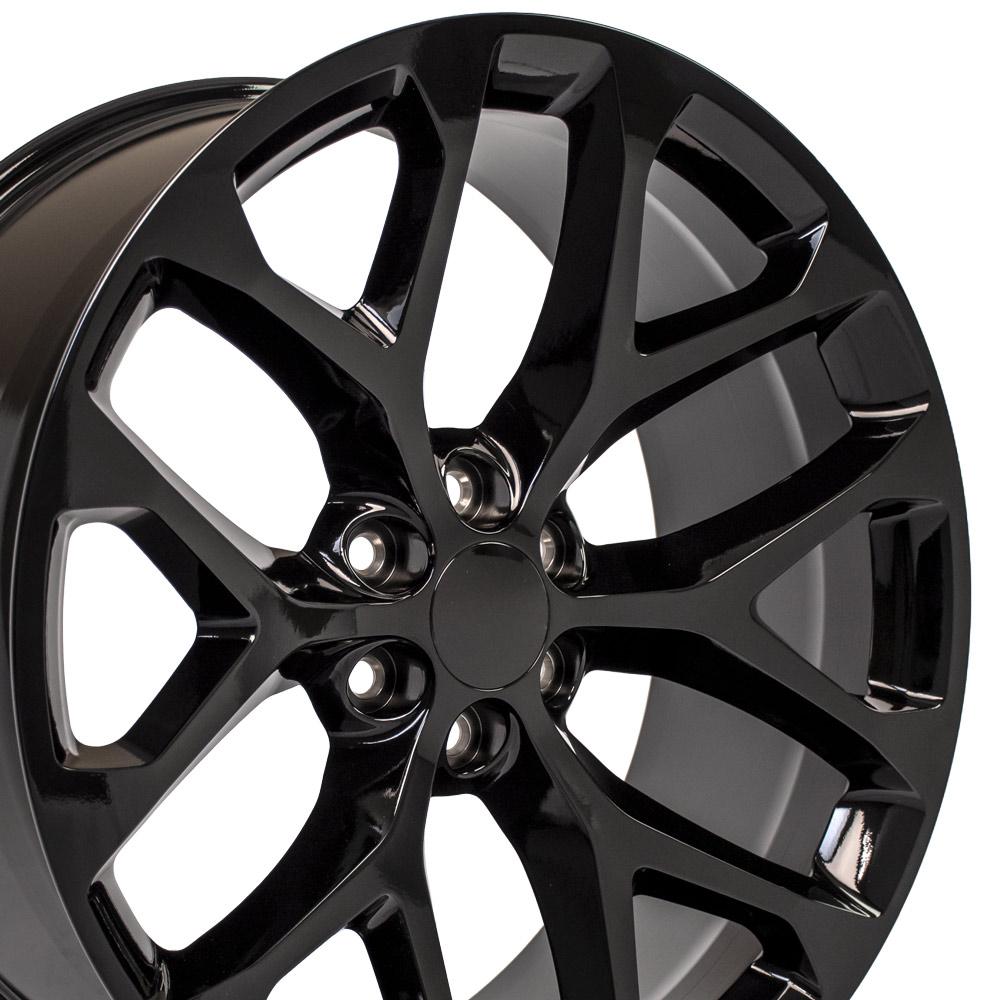 OE Wheels CV98B 24x10 6x139.7 24et Gloss Black Wheel