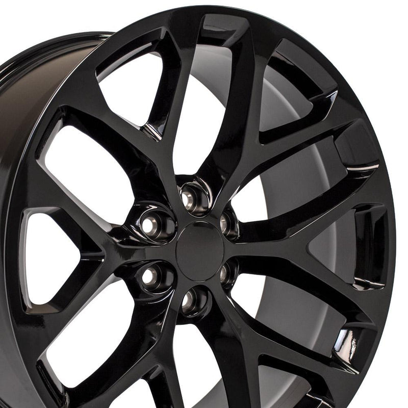 OE Wheels CV98B 24x10 6x139.7 24et Gloss Black Wheel