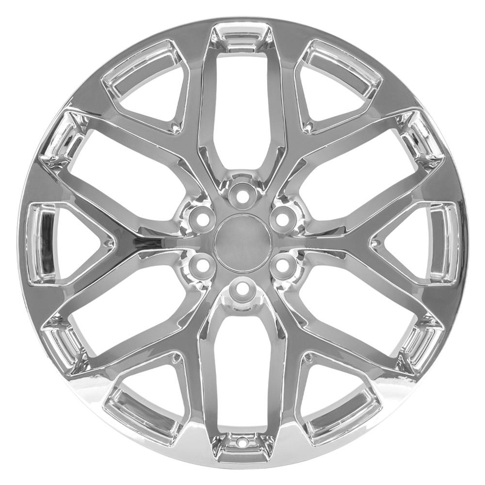 OE Wheels CV98B 24x10 6x139.7 24et Chrome Wheel - View 2