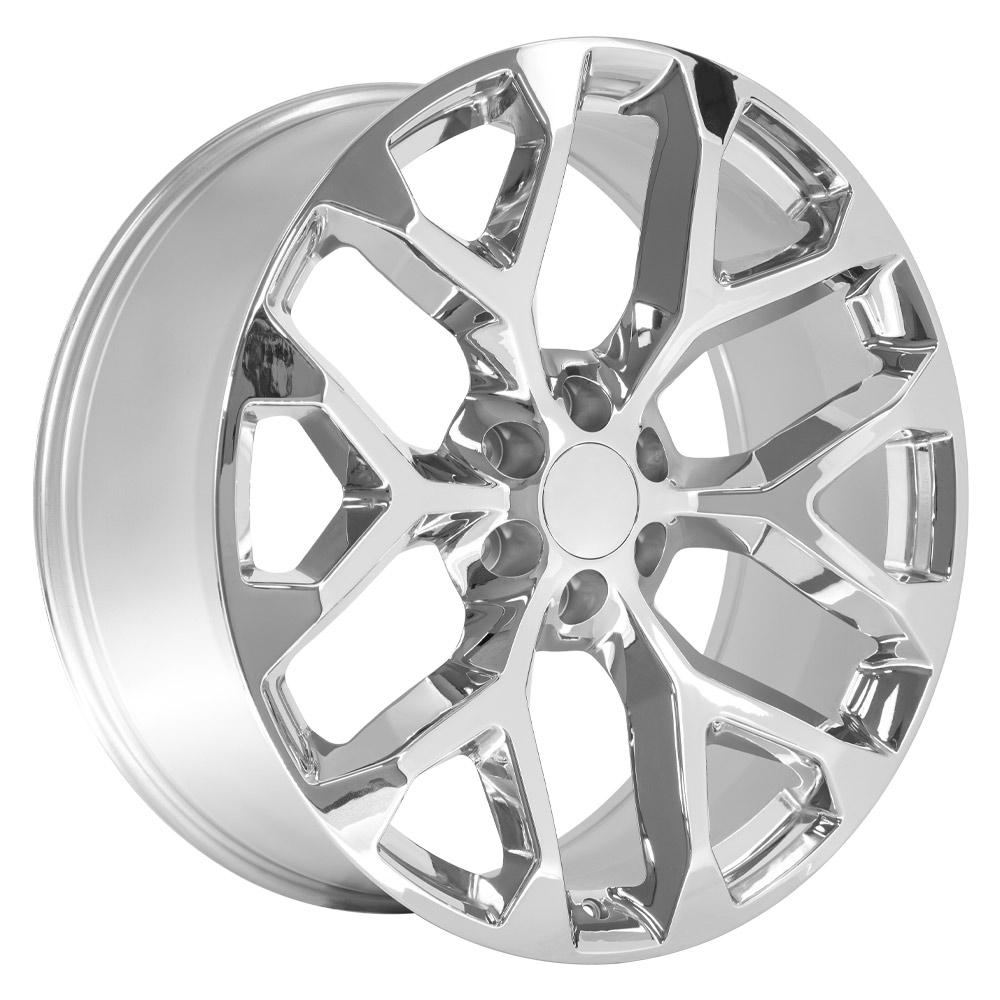 OE Wheels CV98B 24x10 6x139.7 24et Chrome Wheel - View 3