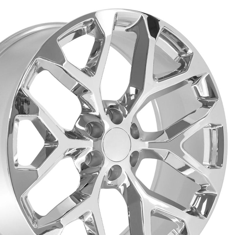 OE Wheels CV98B 24x10 6x139.7 24et Chrome Wheel